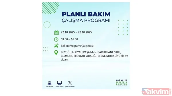 İstanbul elektrik kesintisi: 23 ilçe için saat verildi! BEDAŞ duyurdu - 20