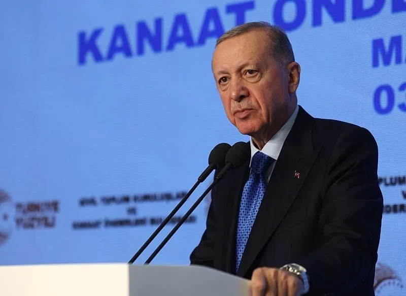 Başkan Recep Tayyip Erdoğan, Sivil Toplum Kuruluşları ve Kanaat Önderleri Buluşması'nda konuştu. (3 Mart 2024 Muğla)