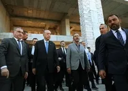 Başkan Erdoğan, Basketbol Gelişim Merkezinin şantiyesinde incelemelerinin ardından açıklamalarda bulundu