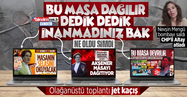Kemal Kılıçdaroğlu ve Meral Akşener arasında Saraçhane hesaplaşması! 6'lı masa dağılıyor mu? Nevşin Mengü'den şok iddia