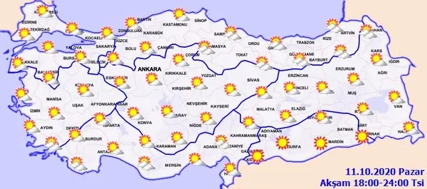 Meteoroloji Genel Müdürlüğü'nden beklenen açıklama geldi! Pazartesi günü hava nasıl olacak? | 12 Ekim HAVA DURUMU-2