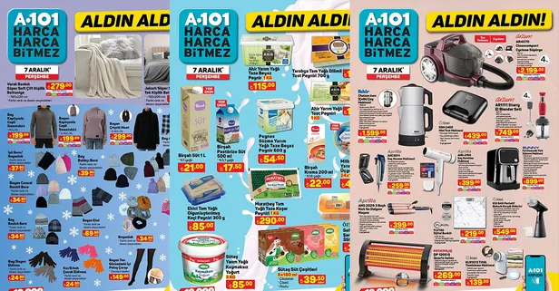 A101'de bu hafta fiyatlar düştükçe düştü! 13.00'da kapıda kuyruk yapacak! 7 Aralık 2023 aktüeli: A101 Birşah, Sütaş, Ekici, Ahir, Fakir...