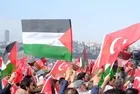 Filistin'e destek İsrail'e lanet! Soykırımın yıl dönümünde Türkiye ayakta! Üsküdar'da miting tüm illerde yürüyüş