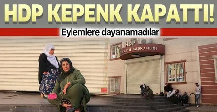 Diyarbakır'da ailelerin eylemi üzerine HDP kepenk kapattı