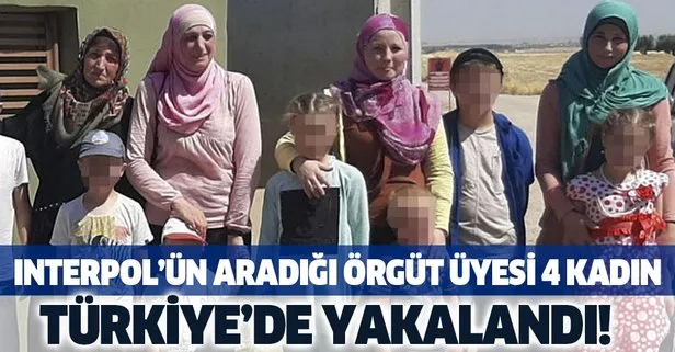 Son dakika: INTERPOL tarafından aranan DEAŞ’lı 4 kadın Kilis’te yakalandı!