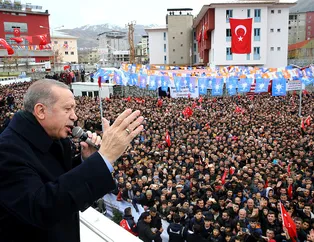 Hakkari'de Erdoğan coşkusu