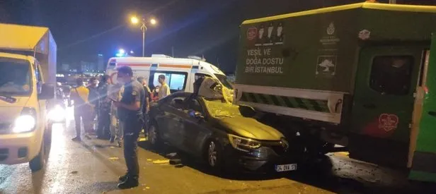 Bayrampaşa’da zincirleme trafik kazası! Trafik kilit