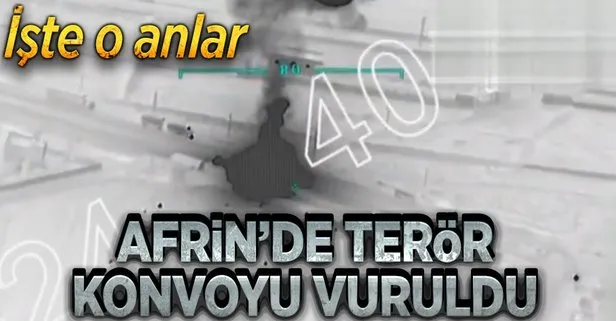 Afrinde PKK/PYD konvoyu vuruldu