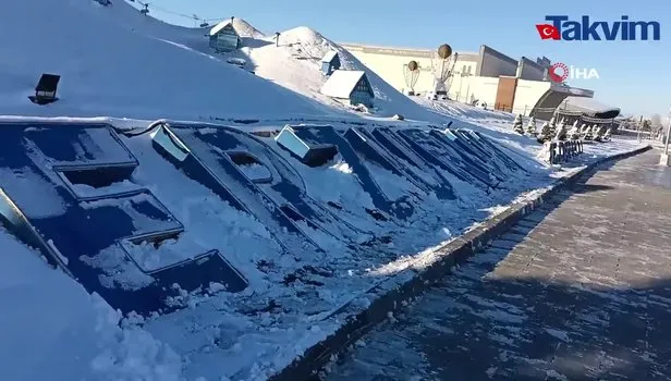 Erzurum buz kesti, geceleri -14, gündüzleri -8 derece