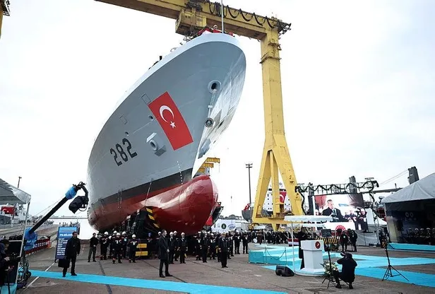 Başkan Erdoğan'dan Pakistan MİLGEM Projesi kapsamında inşa edilen geminin denize iniş töreninde önemli açıklamalar-7