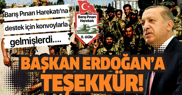 Suriye Milli Ordusu'ndan Başkan Erdoğan'a teşekkür!