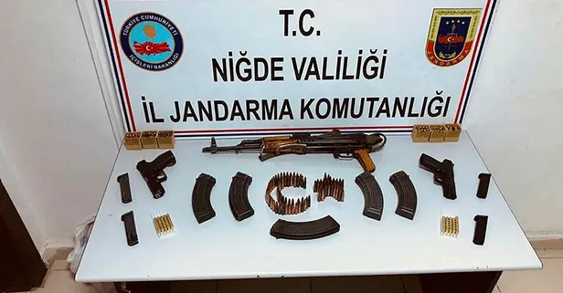 Niğde’de bir evi cephaneye çevirmişler!