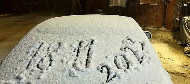 Kocaeli’ye mevsimin ilk karı düştü