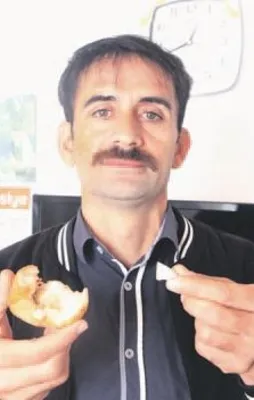 Ekmekten mermer parçası çıktı!