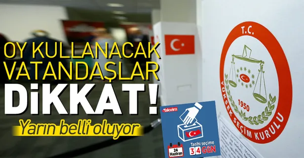 YSK seçmen sandıklarını belirliyor