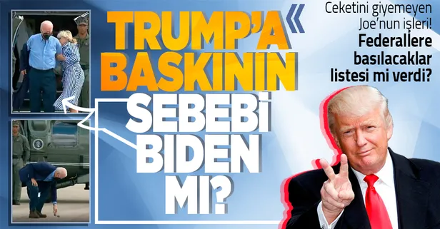 ABD'de Trump'a karşı yapılan FBI baskınının perde arkası deşifre oldu! Ceketini giyemeyen Biden'ın çaresizliği perdeleniyor