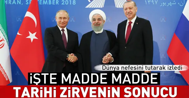 İşte tarihi zirvenin sonuç bildirgesi