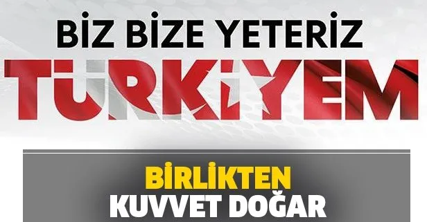 Başkan Erdoğan’ın başlattığı ’Biz Bize Yeteriz Türkiyem’ kampanyasına ünlülerden destek: Birlikten kuvvet doğar