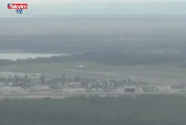 Trump uçağı Alaska'ya indi