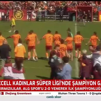 SON DAKİKA! Kadın Futbol Süper Ligi’nde şampiyon Galatasaray!