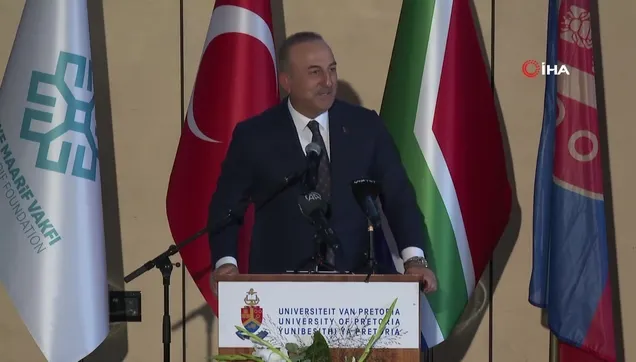 Dışişleri Bakanı Mevlüt Çavuşoğlu, Pretoria Üniversitesi’nde Maarif Türkiye Çalışmaları Merkezi’nin açılışında yaptığı konuşmada, "Biz, dünya beşten büyük derken herkes için eşitlik çağrısında bulunuyoruz" dedi