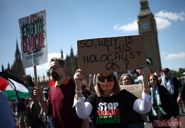 Londra'da Nekbe protestosu: Binlerce kişi sokaklarda - 12