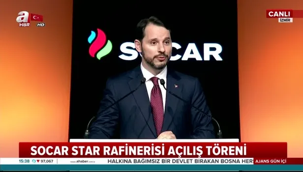 Bakan Albayrak SOCAR Star Rafinerisi Açılış Töreni'nde konuştu
