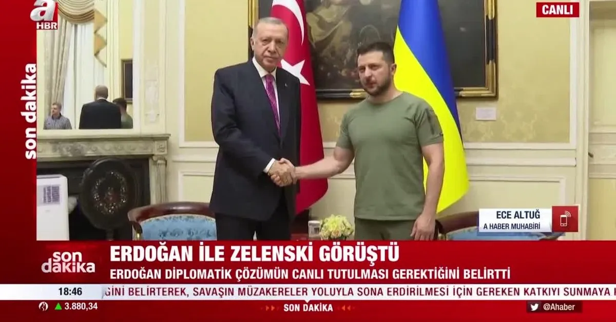 Başkan Erdoğan Zelenskiy ile görüştü