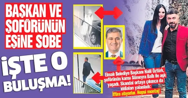 İYİ Partili Elmalı Belediye Başkanı Halil Öztürk ve yasak aşkının buluşmanın görüntüleri ortaya çıktı