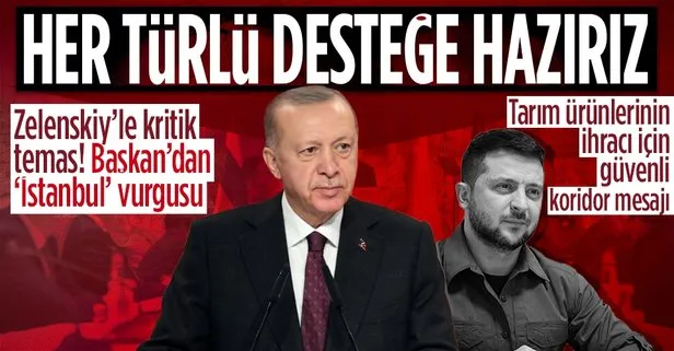 Son dakika: Başkan Erdoğan- Zelenskiy ile görüştü! İhtiyaç duyulan desteği vermeye hazırız