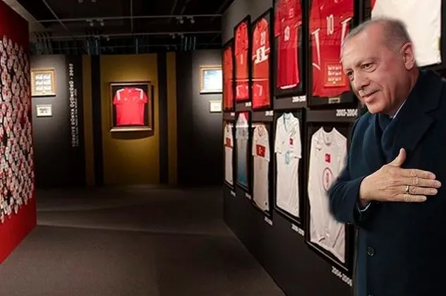 Başkan Erdoğan'dan "Şut ve Gol: Türk Futbol Tarihi Sergisi"nin açılışında önemli açıklamalar