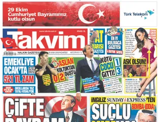 Günün öne çıkan gazete manşetleri | 29 Ekim 2018 Pazartesi