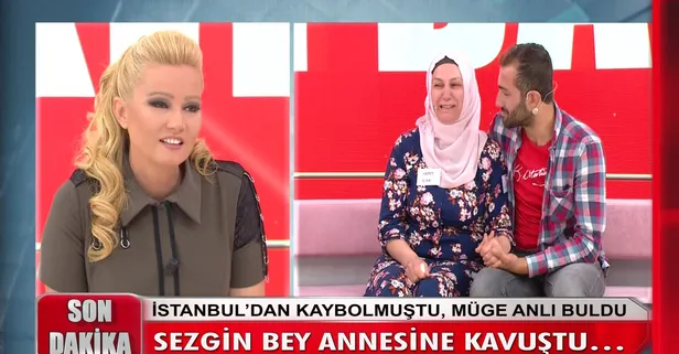 Müge Anlı canlı yayınında hasret sona erdi! Bir anlık kızgınlıkla çocuklarını terk eden anne ile küçük oğul Sezgin İlter kavuştu!