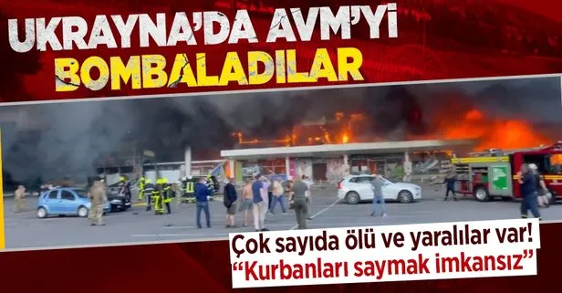 Ukrayna’da AVM’ye füzeli saldırı