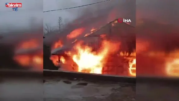 Giresun'da yangın faciası: Bir ev kül oldu