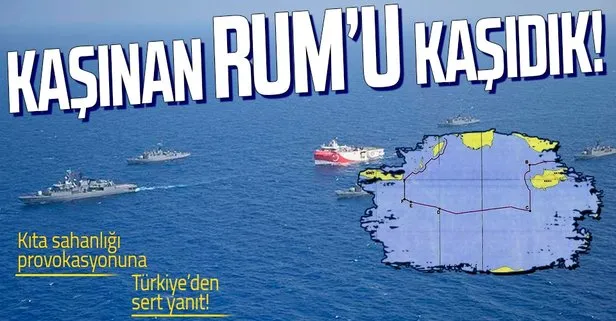 Güney Kıbrıs Rum Yönetimi GKRY’den skandal hamle! Deniz Kuvvetlerinden kıta sahanlığımıza giren araştırma gemisine müdahale!