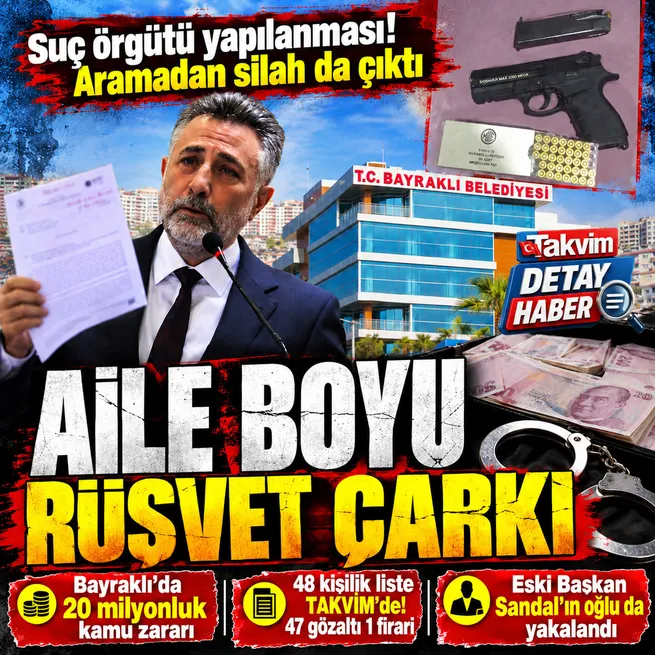 Bayraklı Belediyesine rüşvet operasyonu! 20 milyonluk kamu zararı: Serdar Sandal dahil 47 gözaltı