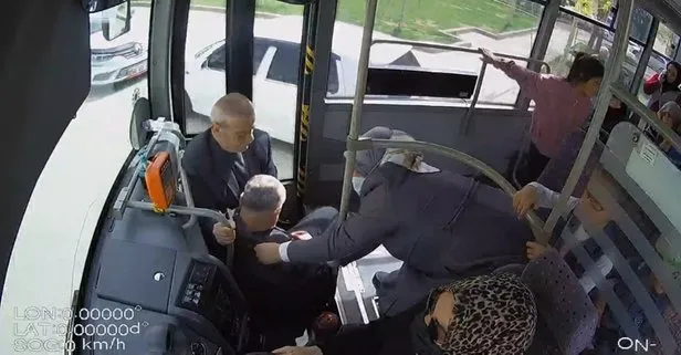 Kadın otobüs şoförü bayılan yolcuyu güzergah değiştirip hastaneye yetiştirdi