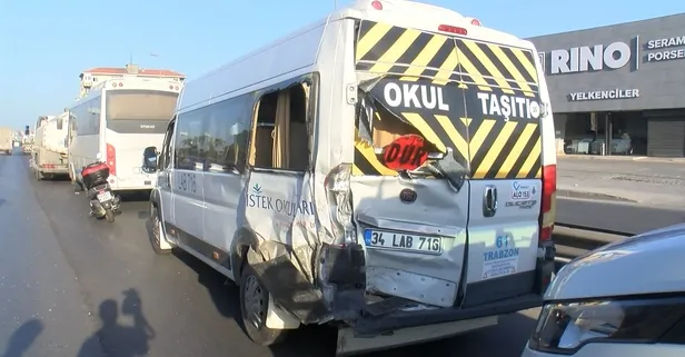 İstanbul Küçükçekmece'de yol tartışması zincirleme kaza getirdi: 13 yaralı