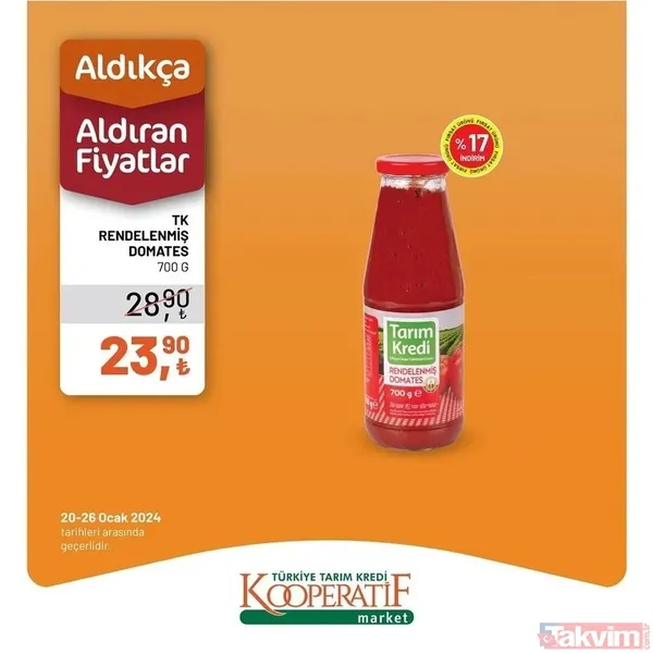 23-26 Ocak 2024 Tarım Kredi Kooperatif market fiyat listesi mest etti: Ayçiçek yağı, Peynir, süt, yumurta, kaşar fiyatları dibi gördü - 38