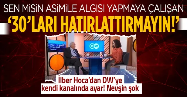 İlber Ortaylı'dan Çerkesler üzerinden algı yapan DW'ye kendi kanalında ayar! Nevşin Mengü ne diyeceğini bilemedi!