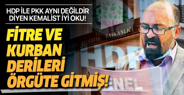 Skandal ortaya çıktı! HDP’nin topladığı fitre ve kurban derileri, PKK’ya gitmiş