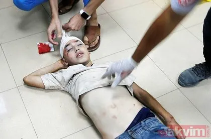 Dünya katil İsrail’i protesto ediyor! Hollanda’nın başkenti Amsterdam’da Gazze’deki çocuk ölümleri işte böyle canlandırıldı