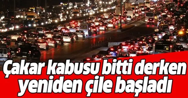 İstanbullunun trafik çilesi devam ediyor! Çakar kabusu bitti derken bu sefer de tepe lambası başladı