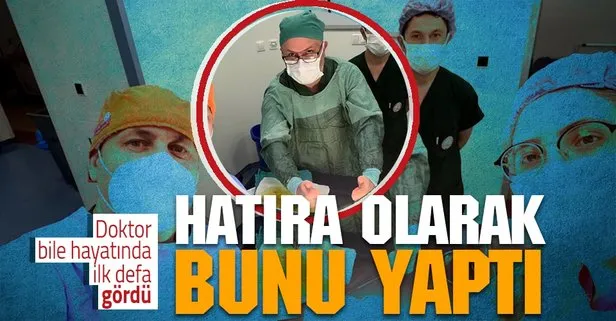 Zonguldak’ta 47 yaşındaki kadın hastanın safra kesesinden 1250 tane taş çıktı! Doktor taşlarla kendi adını yazdı