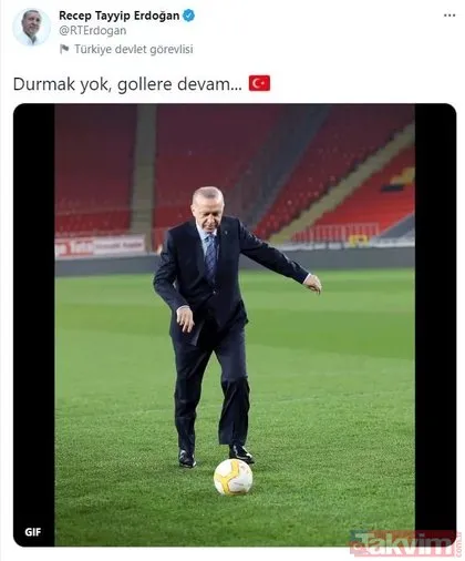 Göztepe Stadı’nın açılışını yapan Başkan Erdoğan: Durmak yol gollere devam