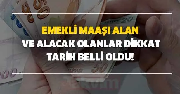 Merak edilen tarih açıklandı! Emekli maaşı alan ve alacak olan milyonlarca kişiyi yakından ilgilendiriyor!