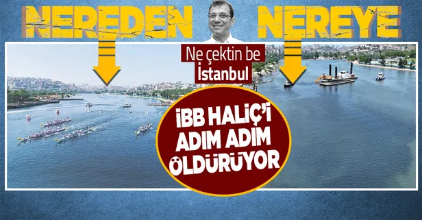 CHP'li İBB'nin iş bilmezliği Haliç'i ölüme sürüklüyor! Yetmezmiş gibi şaka gibi açıklama yaptılar