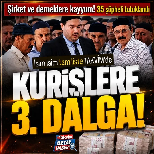 Alihan Kuriş Suç Örgütüne 3. dalga! 11 şirket ve 3 derneğe kayyum: 35 şüpheli tutuklandı