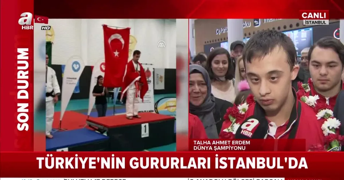 Türkiye'nin gururları! Down Sendromlular Dünya Judo Şampiyonları yurda döndü